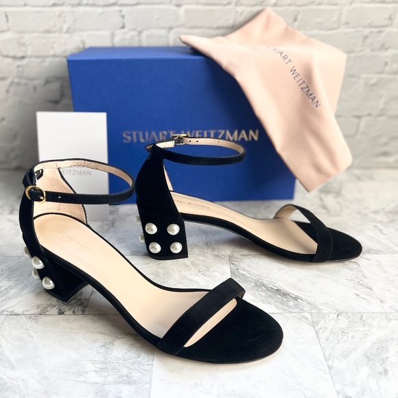 NEW Stuart Weitzman Simple Imitation Pearl Sandal